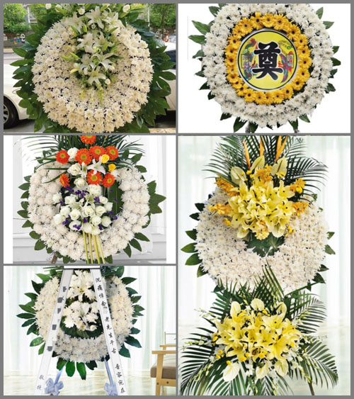 河南南阳社旗县桥头镇明章村花圈速递